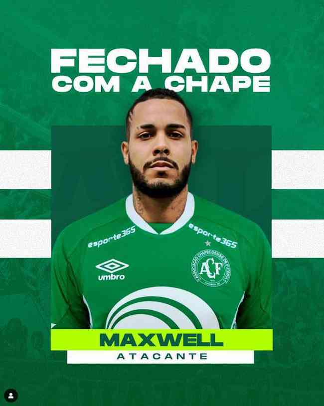 Chapecoense fichó al delantero Maxwell, que pasó por Tupi