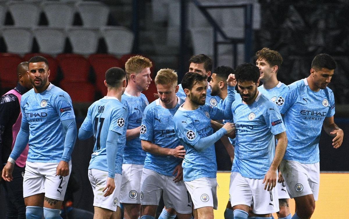 Fotos do jogo de ida da semifinal da Liga dos Campees da Europa, entre PSG e Manchester City, no Parque dos Prncipes, em Paris