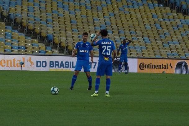 Fotos do treino do Cruzeiro no Maracan antes de jogo de ida da final da Copa do Brasil