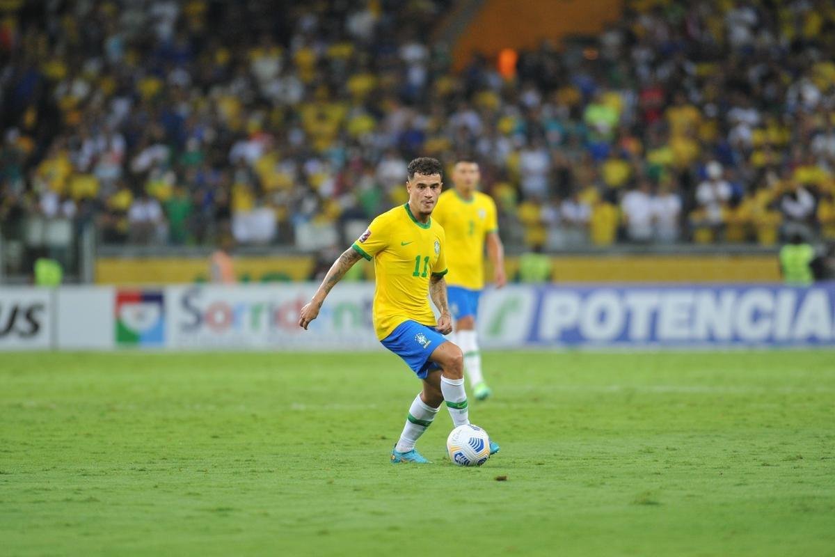 Brasil goleou o Paraguai por 4 a 0 no Mineiro, em BH, pelas Eliminatrias da Copa do Mundo, com gols de Raphinha, Philippe Coutinho, Antony e Rodrygo