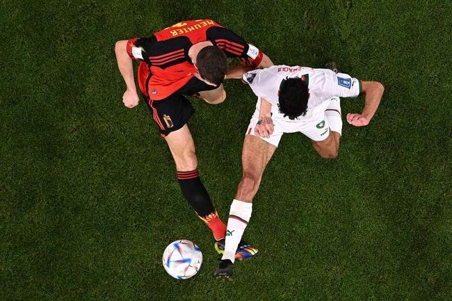 Blgica e Marrocos se enfrentaram no Estdio Al-Thumama