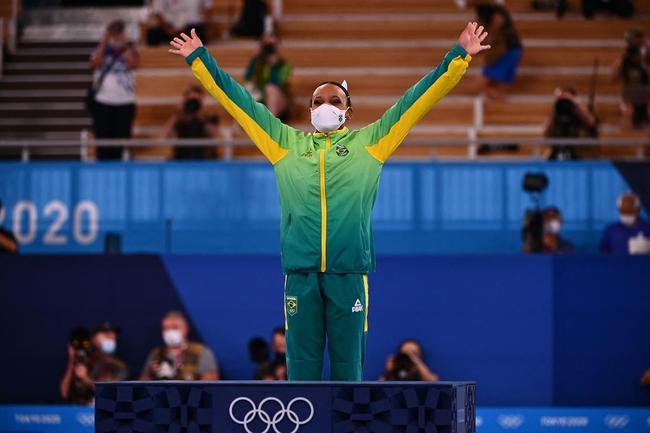 Rebeca Andrade conquistou a medalha de ouro no salto