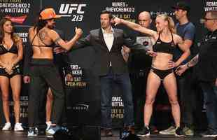 Pesagem do UFC 213, em Las Vegas - Amanda Nunes x Valentina Shevchenko
