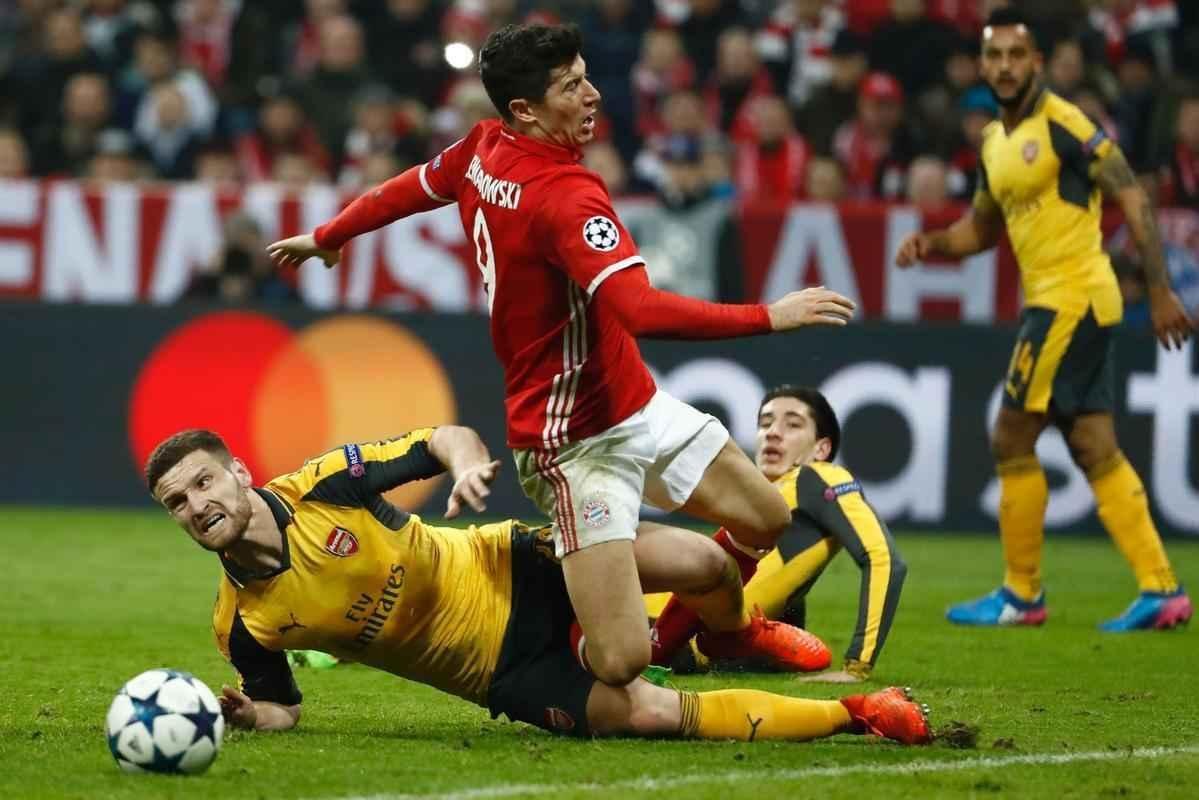 Thiago Alcntara (2), Robben, Lewandowski e Muller marcaram os gols alemes; Snchez descontou para o Arsenal