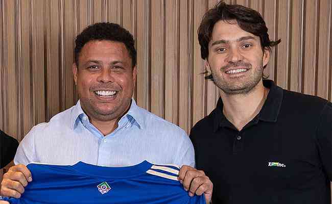 Ronaldo, novo scio-proprietrio da SAF do Cruzeiro, e Pedro Mesquita, da XP Investimentos