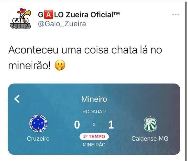 Cruzeiro virou alvo de rivais aps perder para a Caldense no Mineiro em jogo pela segunda rodada do Campeonato Mineiro. 
