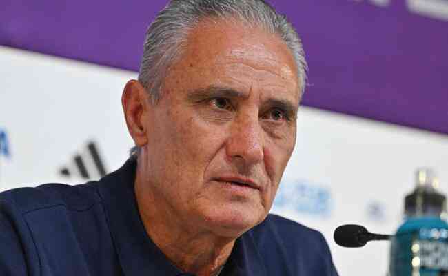 Tite, tcnico da Seleo Brasileira, em entrevista coletiva sobre o jogo contra a Sua, pelo Mundial do Catar