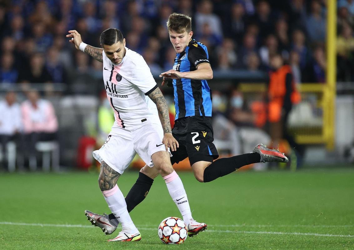 Fotos do empate por 1 a 1 entre Club Brugge e PSG, na Blgica, pela fase de grupos da Liga dos Campees. Time francs contou com Messi, Neymar e Mbapp.