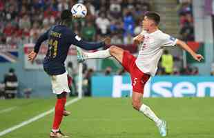 Fotos de Frana x Dinamarca, neste sbado (26/11), no estdio 974, em jogo vlido pela segunda rodada do Grupo D da Copa do Mundo no Catar