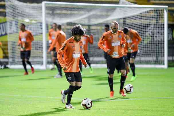 Atltico treinou na noite desta segunda-feira, vspera de jogo contra La Equidad-COL