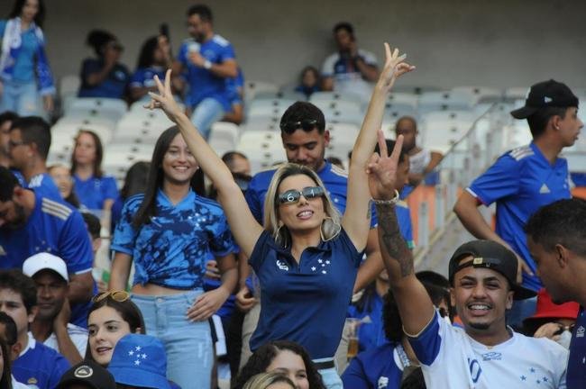 Fotos da torcida do Cruzeiro, no Mineiro, na partida contra a Ponte Preta pela 13 rodada da Srie B do Campeonato Brasileiro. Mineiro recebeu grande pblico mais uma vez