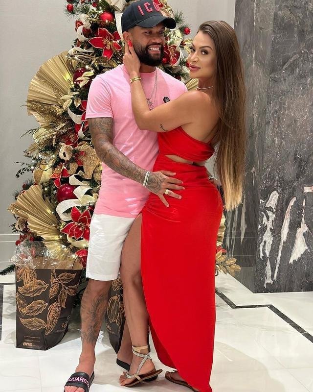 Otvio passou o Natal com a esposa e famlia