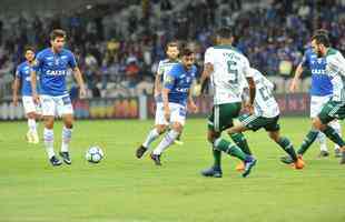 Cruzeiro e Palmeiras mediram foras, no Mineiro, pela oitava rodada do Campeonato Brasileiro