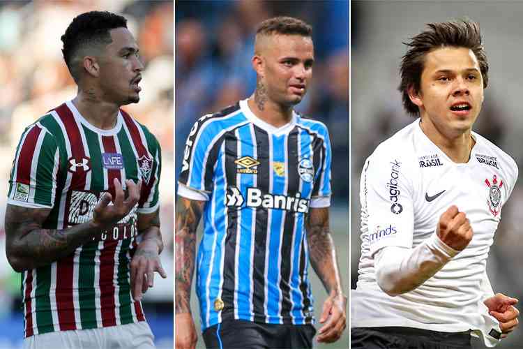 <i>(Foto: Fluminense/Divulgao;  Lucas Uebel/Grmio e Rodrigo Coca / Corinthians)</i>