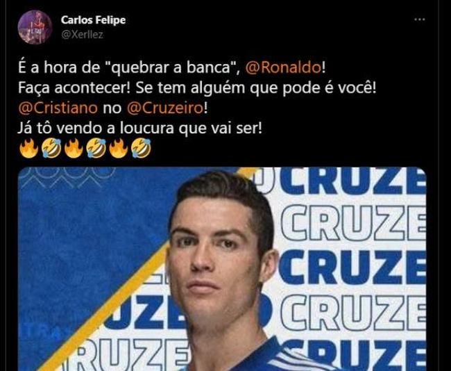 Torcedores brasileiros aproveitaram a sada de CR7 do Manchester United para fazerem memes na internet
