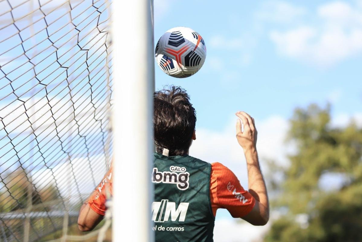 Fotos do treino do Atltico antes da viagem para a Argentina
