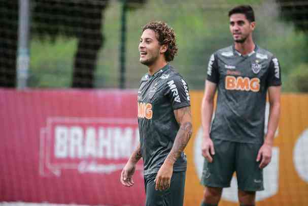 Jogadores do Atltico treinaram nesta tera-feira, vspera do jogo com o Defensor