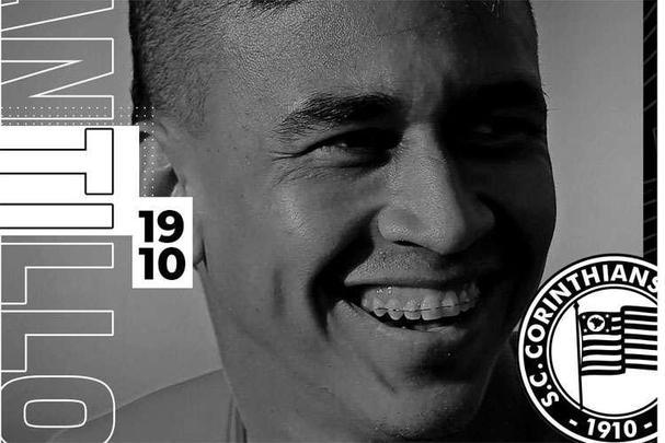 O Corinthians anunciou a contratação do volante Cantillo, que estava no Júnior Barranquilla