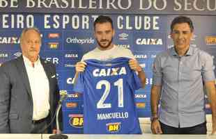 Mancuello (meia): contratado em janeiro de 2018, teve passagem apagada pelo Cruzeiro. Deixou o clube no incio do ano seguinte aps participar de 39 jogos e marcar um gol. 