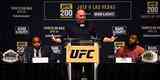 Encaradas agitam coletiva do UFC 200 em Nova York - Cormier, Dana White e Jon Jones