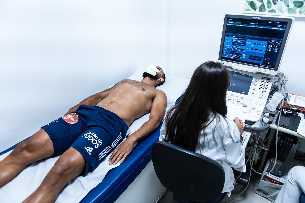 Anunciados como reforos para temporada 2021, Marcinho, Alan Ruschel, Felipe Augusto e Matheus Barbosa realizaram exames na Toca da Raposa II