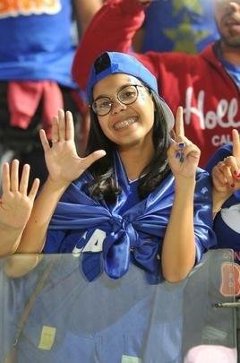Torcida do Cruzeiro no duelo desta tera, no Mineiro, contra o Racing, pela Libertadores