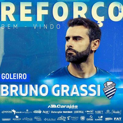 O CSA anunciou a contratao do goleiro Bruno Grassi, que estava no Cricima
