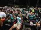 Atltico 1 x 1 Palmeiras: fotos da torcida do Palmeiras em bares de BH