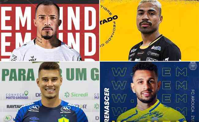 Joseph, Marcinho, Vinícius e Wellington Nem atuaram no Cruzeiro em 2021