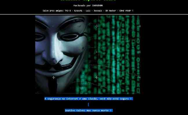Hacker 'D4RKR0N' invadiu o site do Cruzeiro nesta segunda