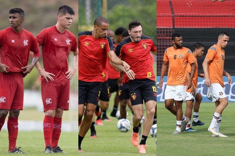 (Foto: Caio Falc�o/CNC; Anderson Stevens/Sport; Rafael Melo/Santa Cruz)