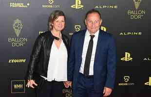 Personalidades do esporte no tapete vermelho do prmio Bola de Ouro, da France Football, no Theatre du Chatelet, em Paris.