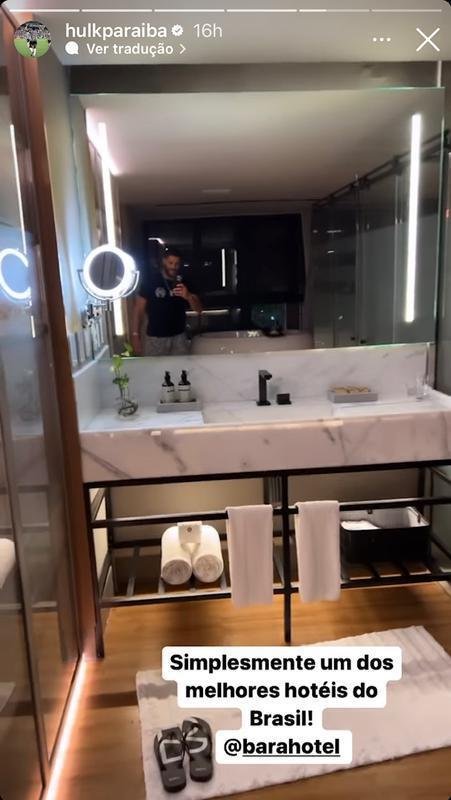 dolo do Atltico mostrou um dos quartos do BA'RA Hotel, em Joo Pessoa.