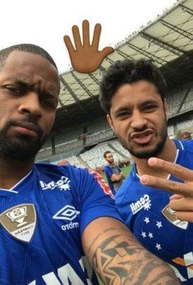 Jogadores do Cruzeiro fizeram a foto do ttulo da Copa do Brasil