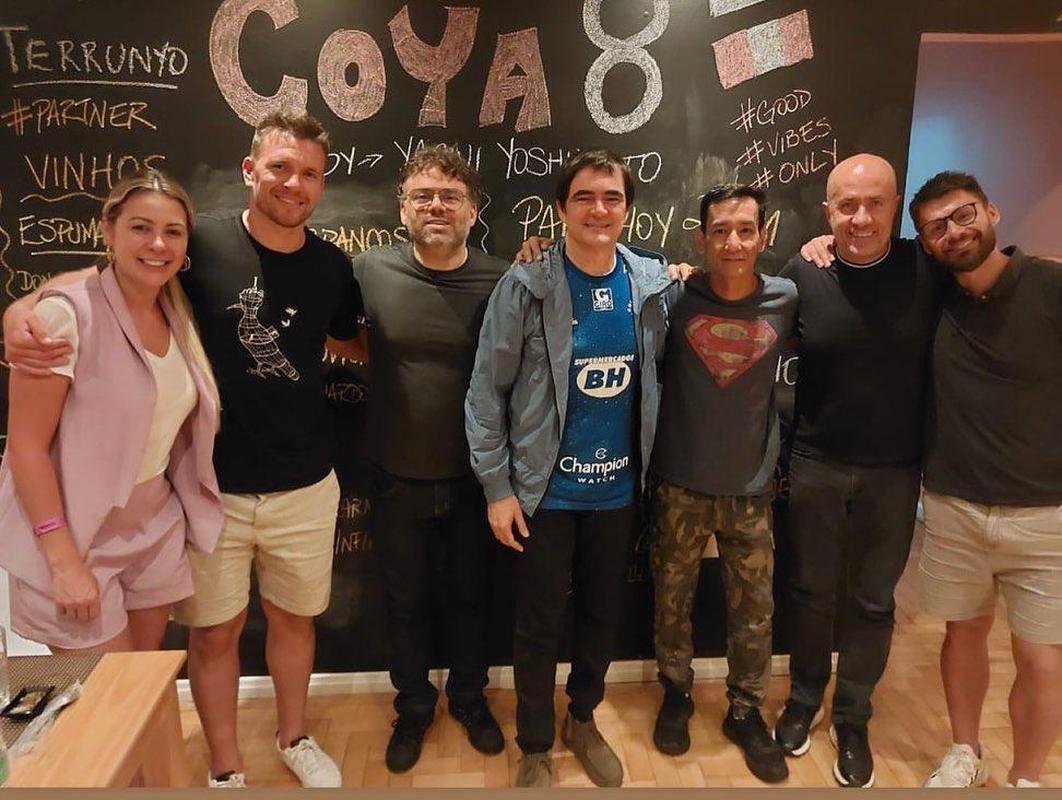 Eduardo Brock esteve em show do Skank com a família