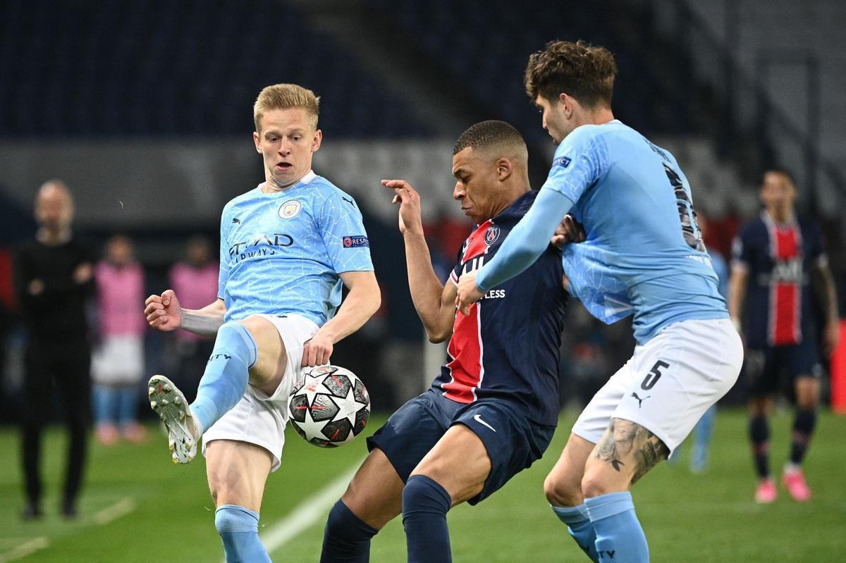 Fotos do jogo de ida da semifinal da Liga dos Campees da Europa, entre PSG e Manchester City, no Parque dos Prncipes, em Paris