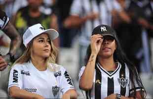 Fotos da torcida do Atltico no pr-jogo contra o Palmeiras no Mineiro