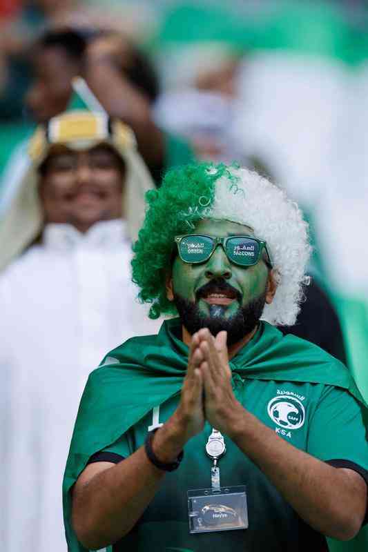 Polnia x Arbia Saudita: fotos da torcida no jogo da Copa do Mundo