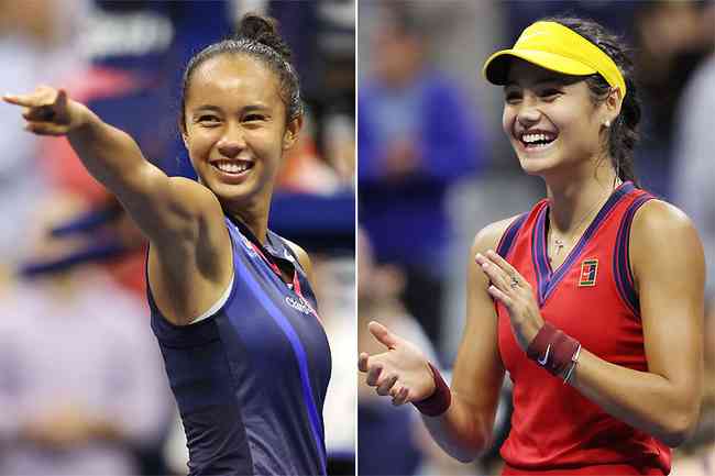 Leylah Fernandez, 19 anos, decidir o US Open contra Emma Raducanu, de 18, neste sbado