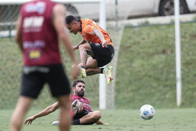 Treinamento do Atlético neste sábado, após o título brasileiro