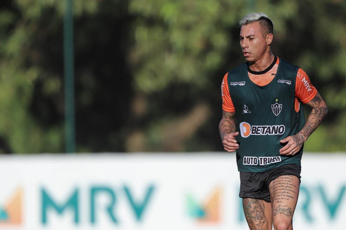 Fotos do treino do Atltico antes da viagem para a Argentina