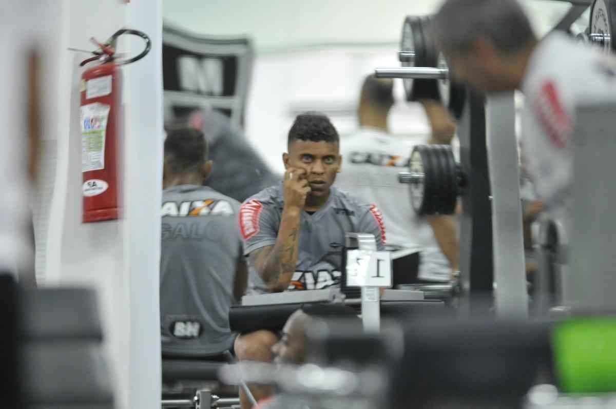 Imagens do treino do Atltico na academia da Cidade do Galo