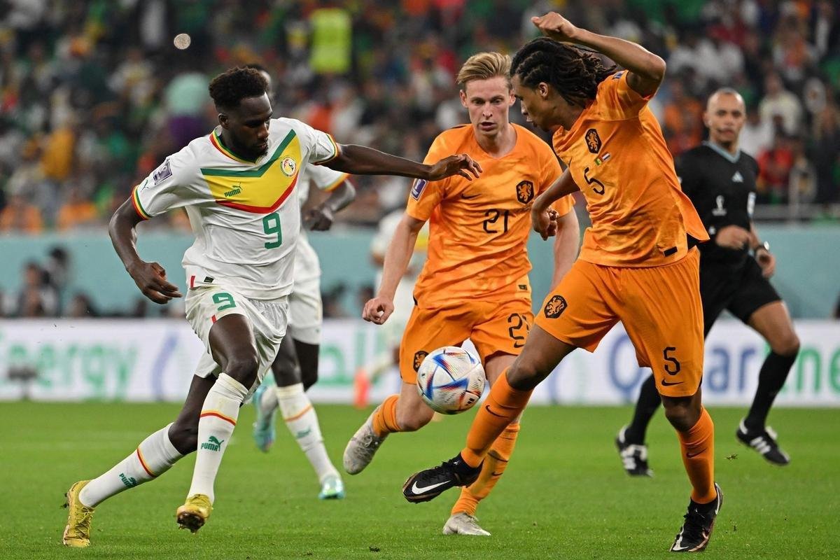 Fotos do jogo entre Senegal e Holanda no Estdio Al Thumama, pelo Grupo A da Copa do Mundo, no Catar