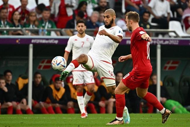 Imagens da partida entre Dinamarca e Tunsia pelo Grupo D da Copa do Mundo.