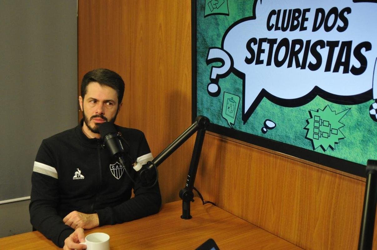 Fael Lima durante o podcast Clube dos Setoristas, do Superesportes