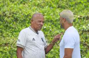 Encontro dos campees brasileiros pelo Atletico, Dad Maravilha e Hulk, na Cidade do Galo. 