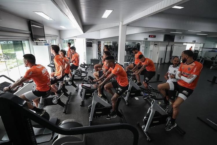 Galo treinou em preparação para o jogo contra o Fortaleza