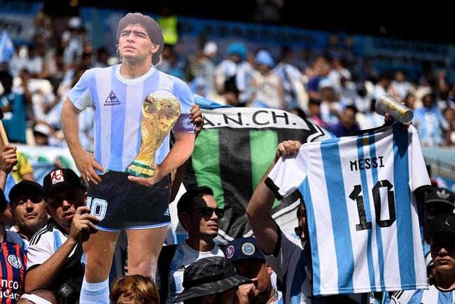 Imagens das torcidas de Argentina e Arábia Saudita na partida pelo Grupo C da Copa do Mundo do Catar
