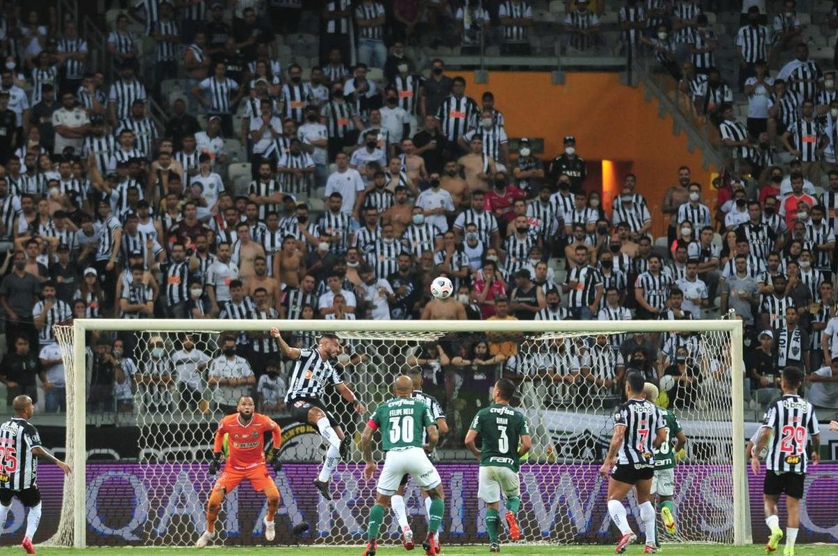Fotos da partida de volta da semifinal da Copa Libertadores de 2021, no Mineiro, entre Atltico e Palmeiras