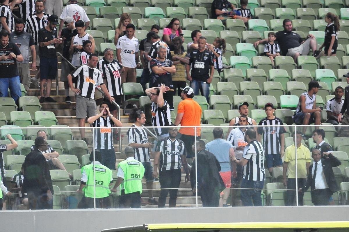 Fotos do jogo entre Atltico e Grmio